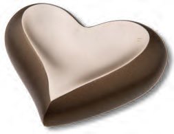 Bronze Gold Heart Keepsake