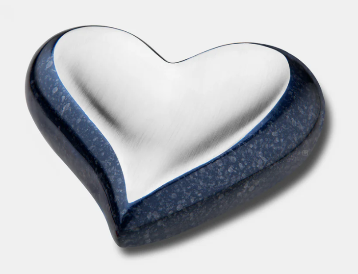 Speckled Indigo Heart Keepsake