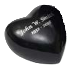 Celeste Charcoal Heart Keepsake
