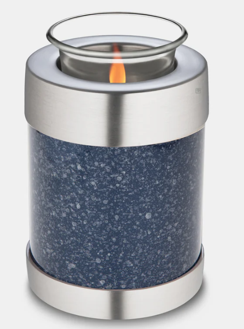 Speckled Indigo Tealight