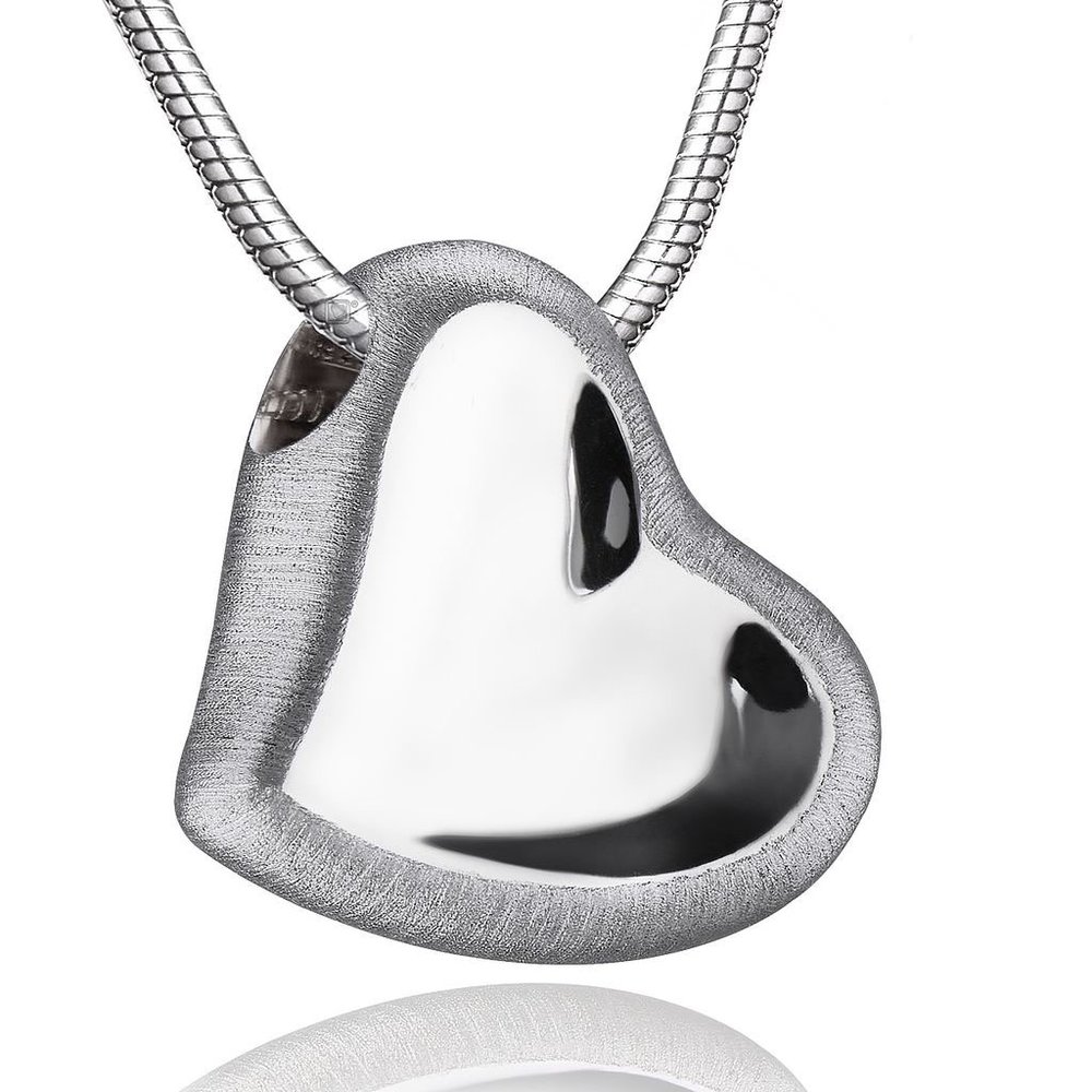 Leaning Heart Silver